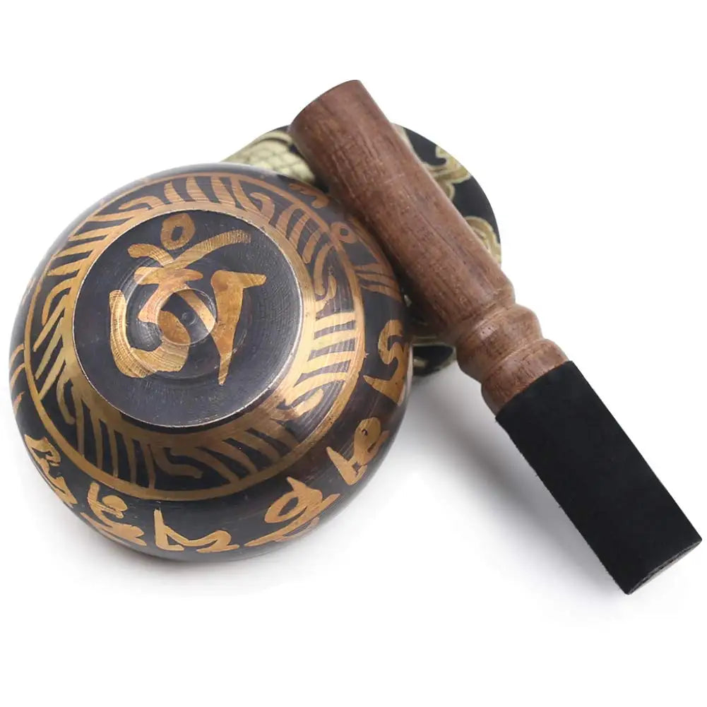 Tibetan Singing Bowl Set – Lotus Design | Meditation, Yoga, Chakra Healing & Relaxation