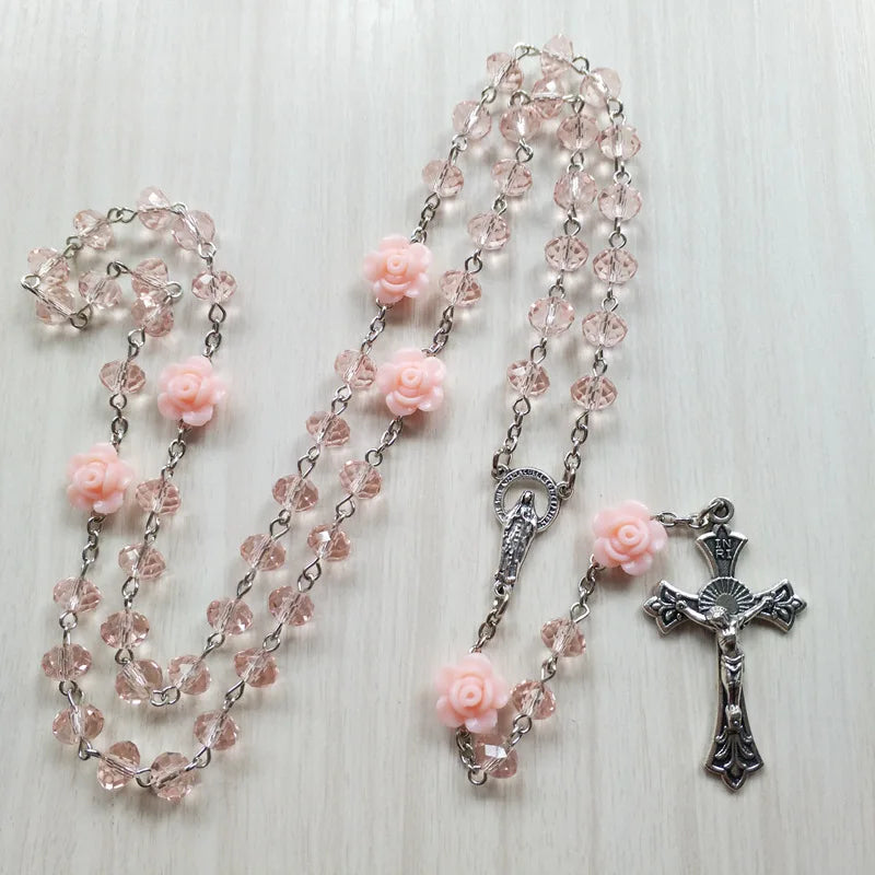 Rosary Prayer Beads Necklace – Timeless Devotion & Sacred Cross