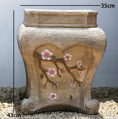 Chinese Zen Buddha Statue – Cement Garden & Balcony Décor