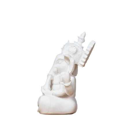 Resin Ganesha Statue – Modern Sacred Art Décor