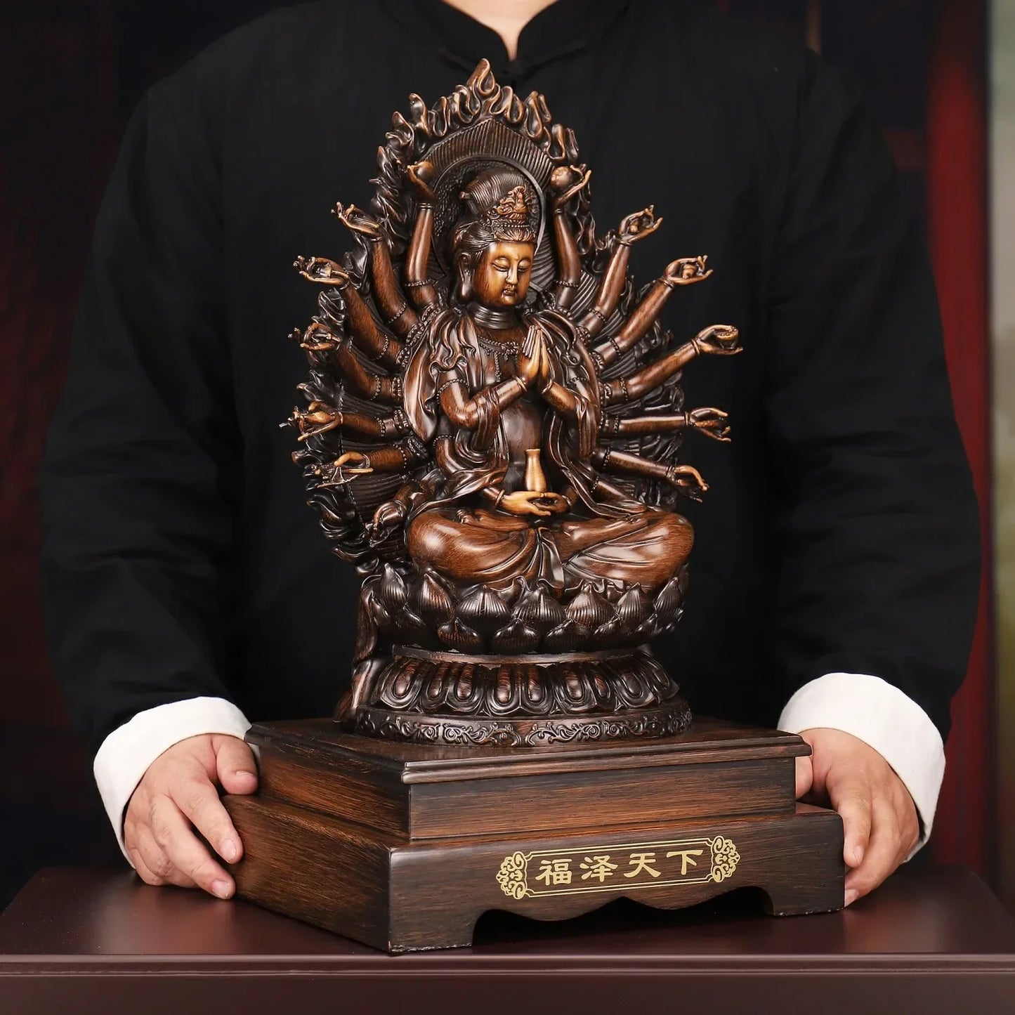 Guanyin Statue – Thousand-Handed Goddess of Compassion | Wealth, Protection & Feng Shui Decor
