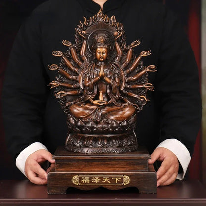 Guanyin Statue – Thousand-Handed Goddess of Compassion | Wealth, Protection & Feng Shui Decor