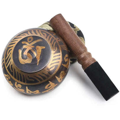 Tibetan Singing Bowl Set – Lotus Design | Meditation, Yoga, Chakra Healing & Relaxation