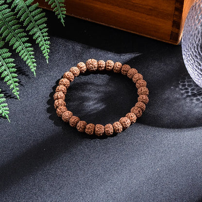 Authentic Rudraksha Japamala Set – Panchmukhi 108 Beads for Meditation & Chakra Healing