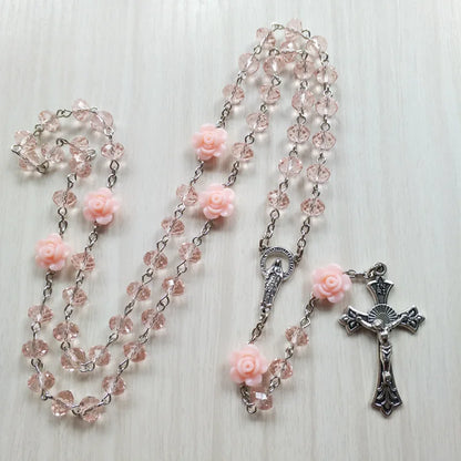 Rosary Prayer Beads Necklace – Timeless Devotion & Sacred Cross
