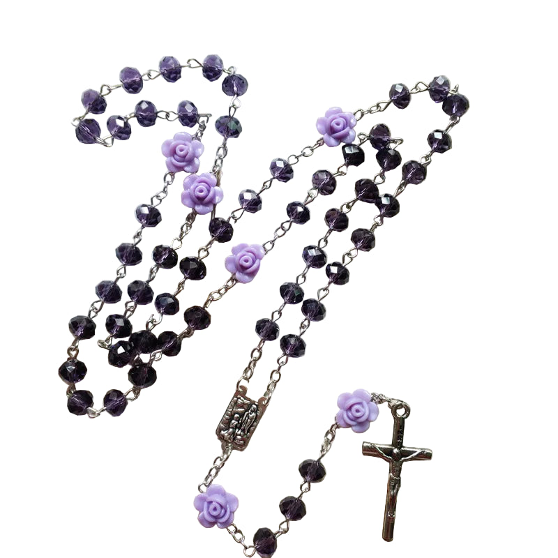 Rosary Prayer Beads Necklace – Timeless Devotion & Sacred Cross