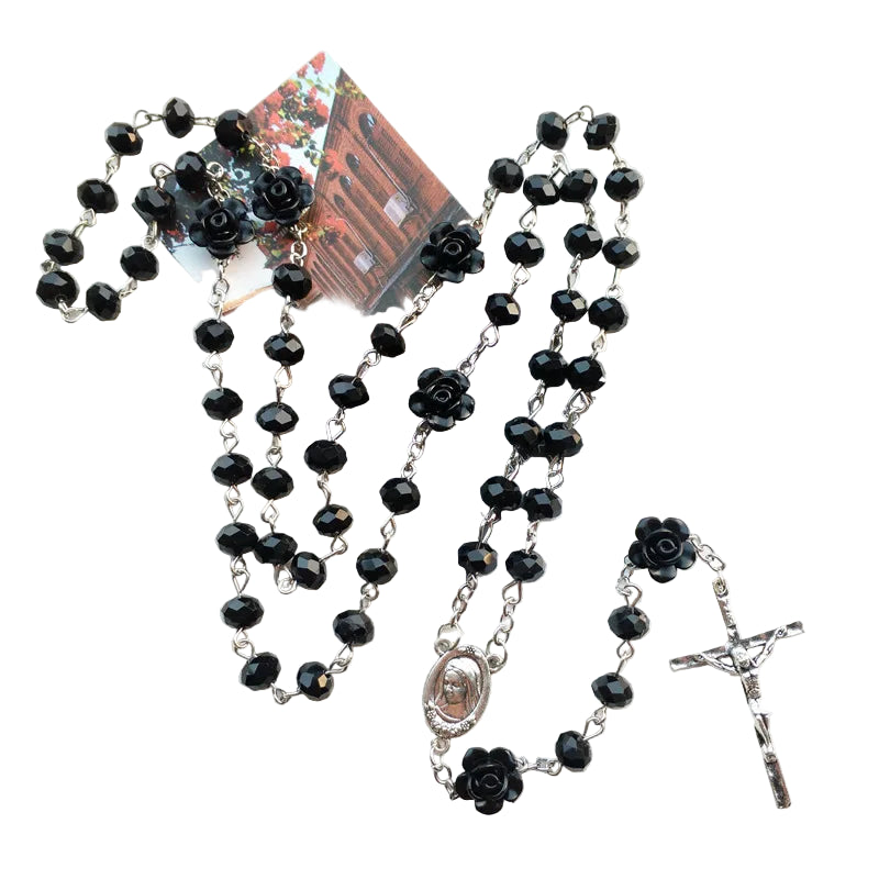 Rosary Prayer Beads Necklace – Timeless Devotion & Sacred Cross