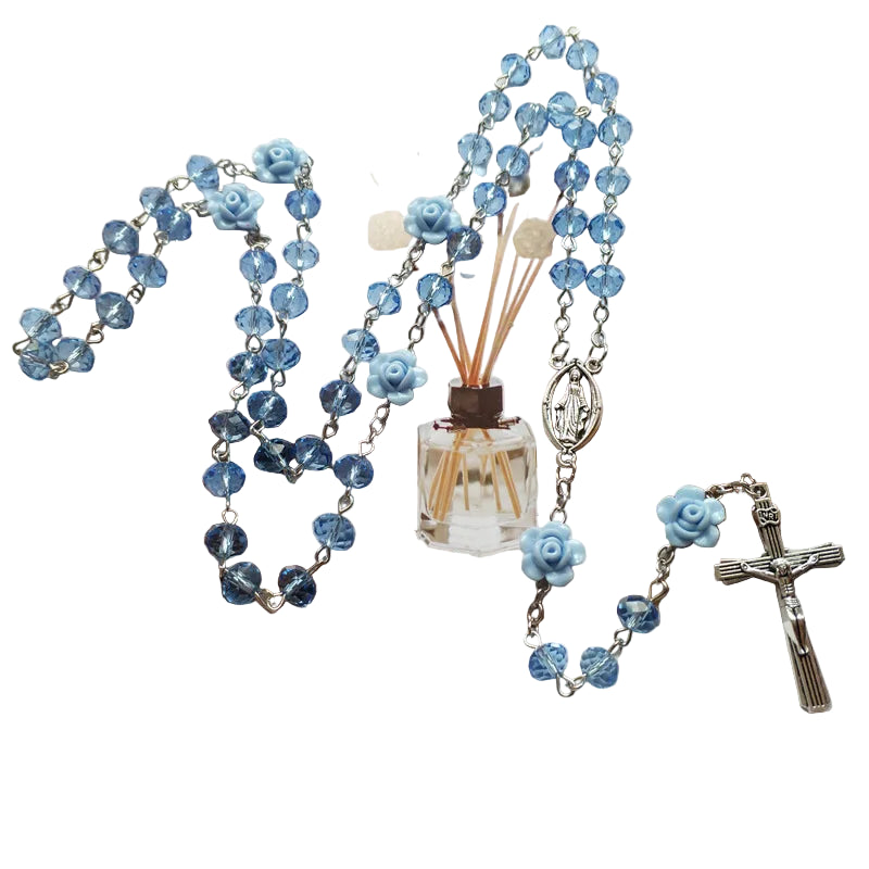Rosary Prayer Beads Necklace – Timeless Devotion & Sacred Cross