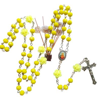 Rosary Prayer Beads Necklace – Timeless Devotion & Sacred Cross