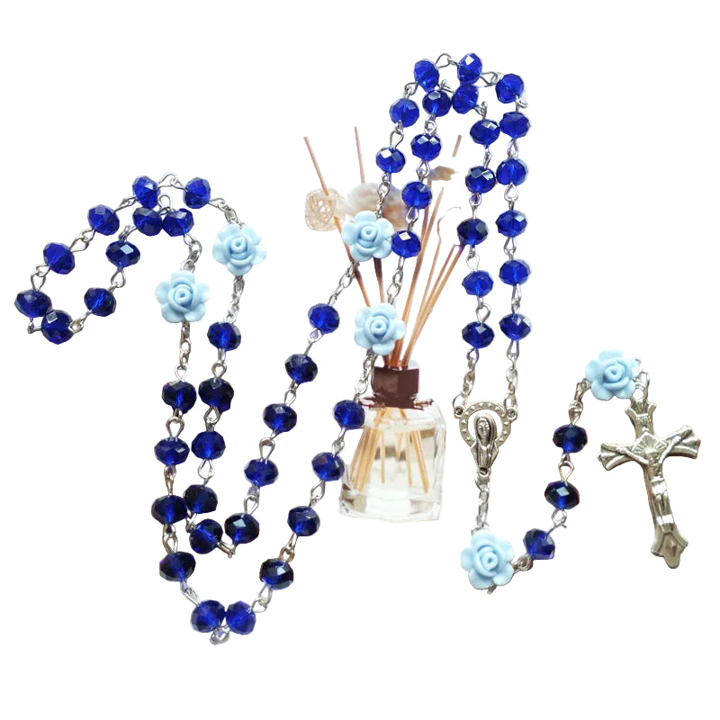 Rosary Prayer Beads Necklace – Timeless Devotion & Sacred Cross