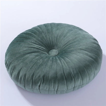 Round Pouf Meditation Cushion – 35cm Soft Tatami Cushion for Sofa, Bed & Floor