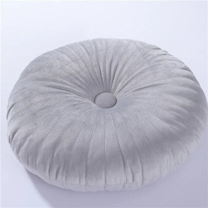 Round Pouf Meditation Cushion – 35cm Soft Tatami Cushion for Sofa, Bed & Floor