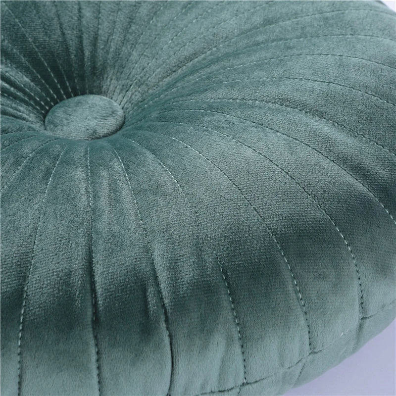 Round Pouf Meditation Cushion – 35cm Soft Tatami Cushion for Sofa, Bed & Floor