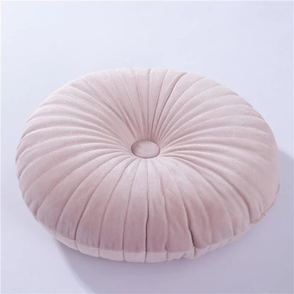 Round Pouf Meditation Cushion – 35cm Soft Tatami Cushion for Sofa, Bed & Floor