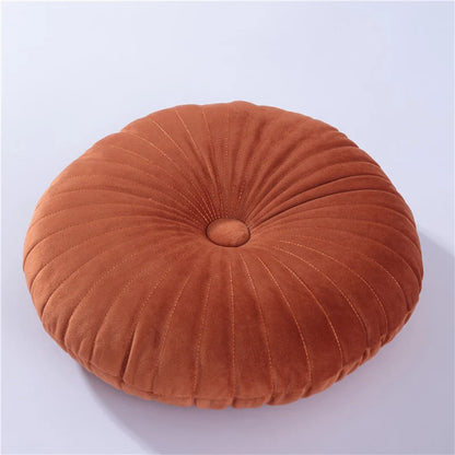 Round Pouf Meditation Cushion – 35cm Soft Tatami Cushion for Sofa, Bed & Floor