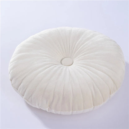 Round Pouf Meditation Cushion – 35cm Soft Tatami Cushion for Sofa, Bed & Floor