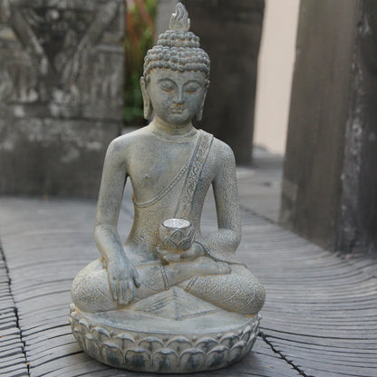 Solar-Powered Buddha Statue – Zen Garden Light for Peace & Serenity