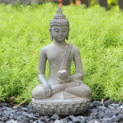 Solar-Powered Buddha Statue – Zen Garden Light for Peace & Serenity