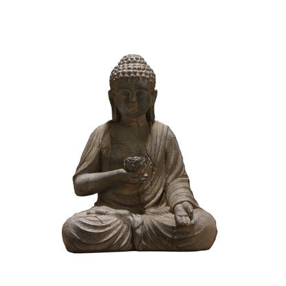 Solar-Powered Buddha Statue – Zen Garden Light for Peace & Serenity